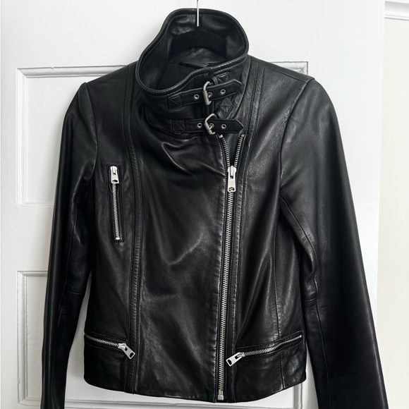 AllSaints Bales leather jacket